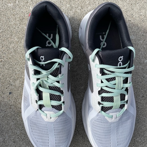 On Running Athletic Shoes - Gray and White-Cloudrunner 2 - Picture 3 of 5